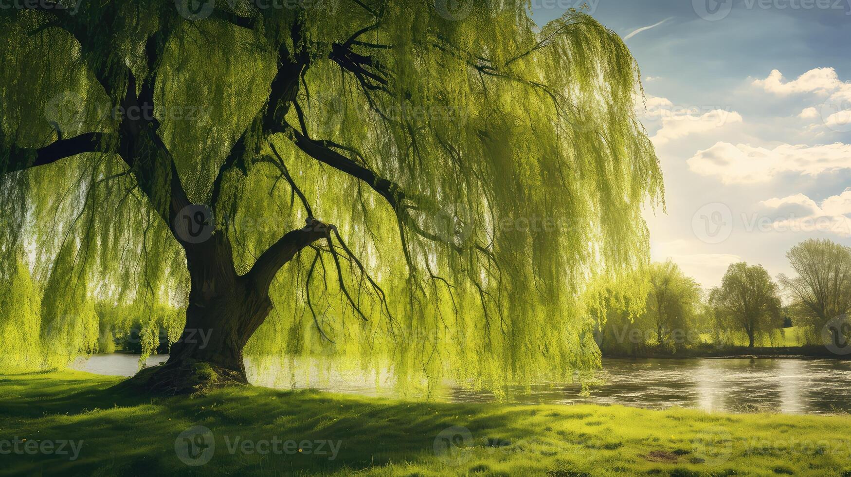 willow spring tree photo