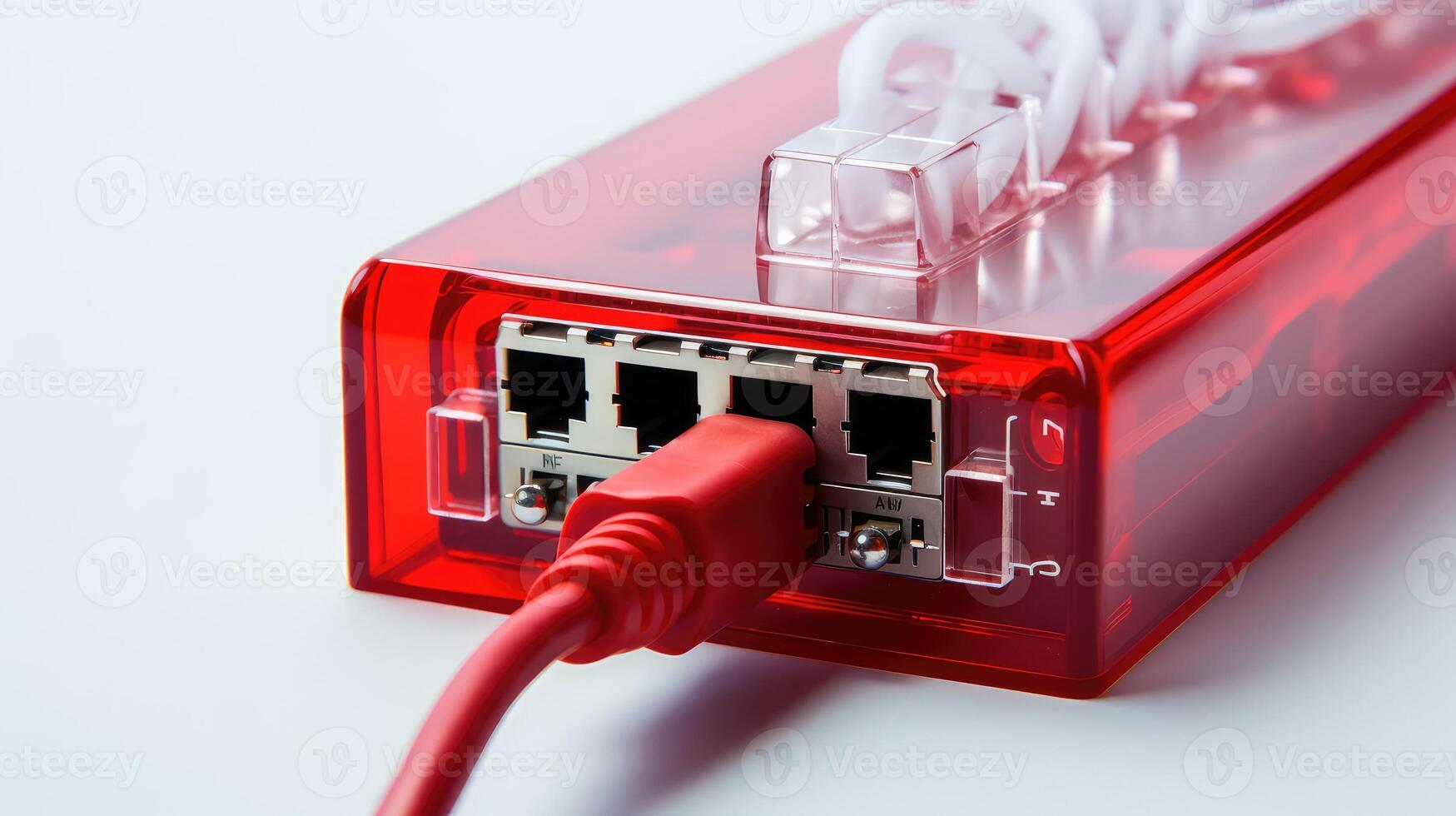 ethernet information technology red photo