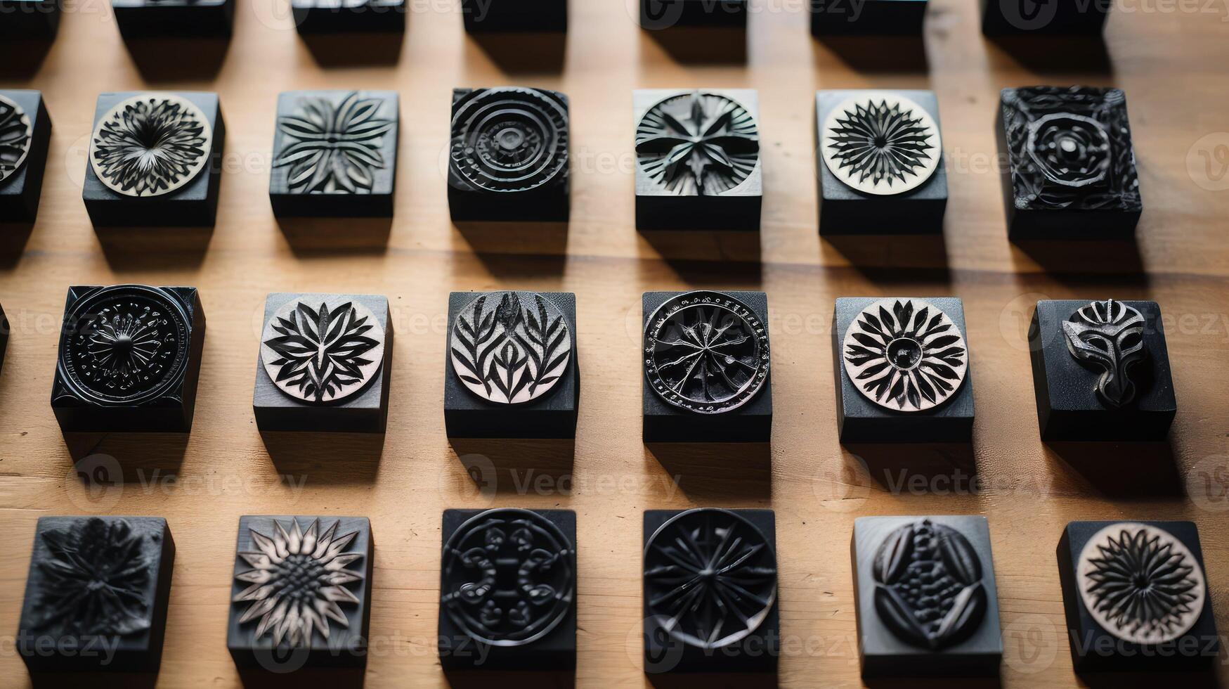 geometric black stamp photo