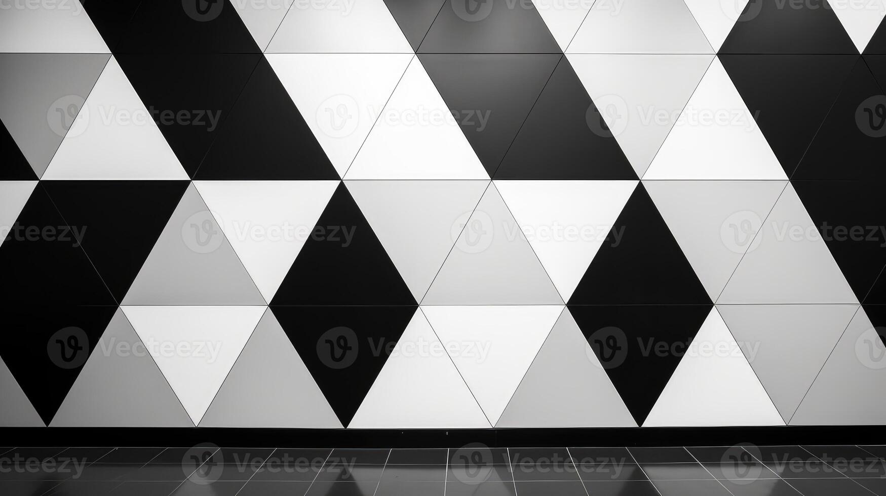abstract geometric black and white photo