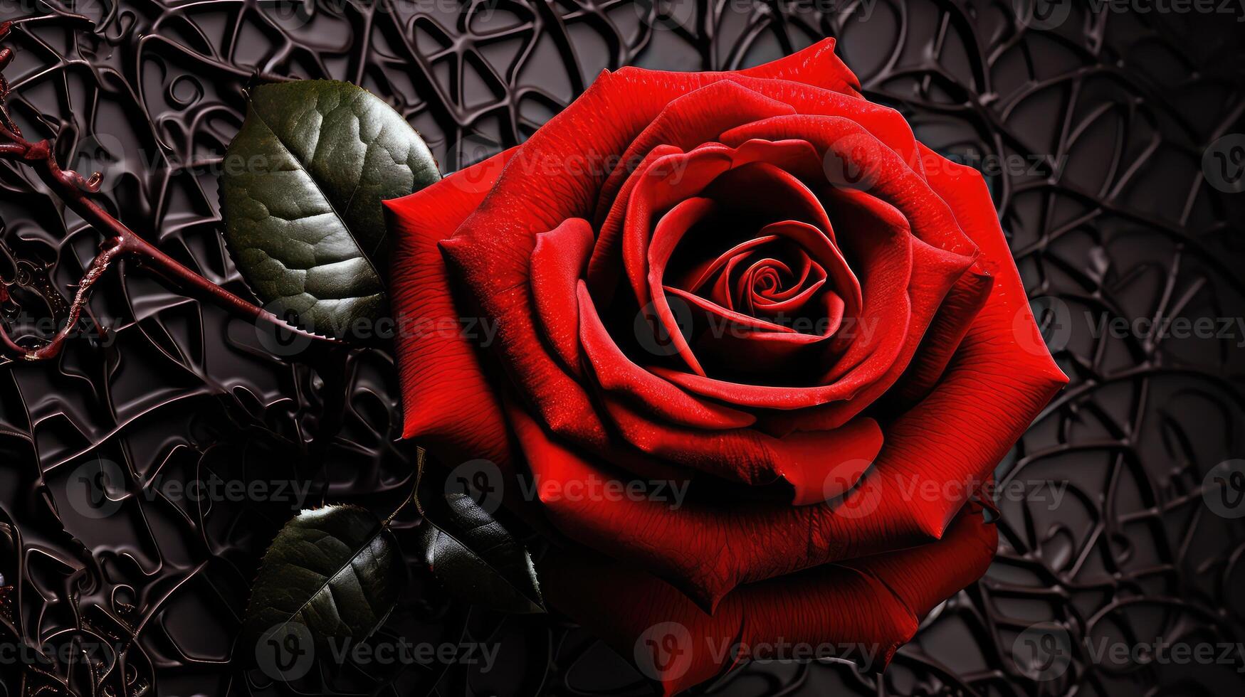 dramatic red black border photo