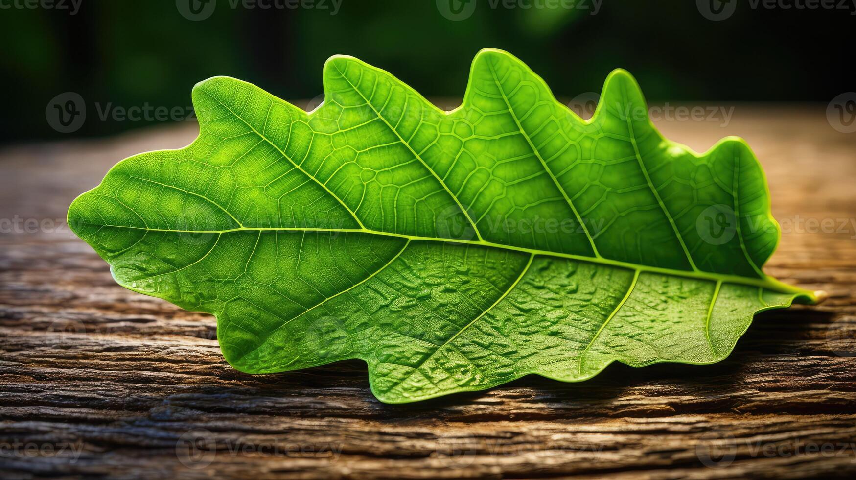 edges oak leaf photo