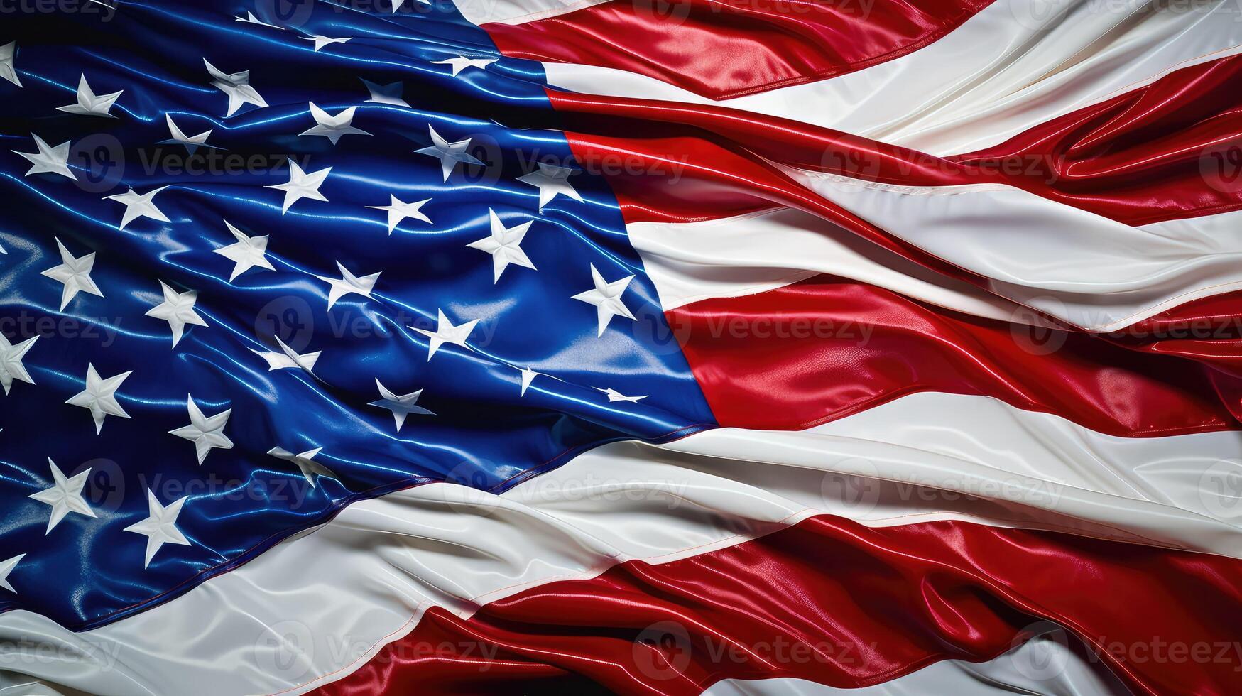 vibrant red white blue border photo