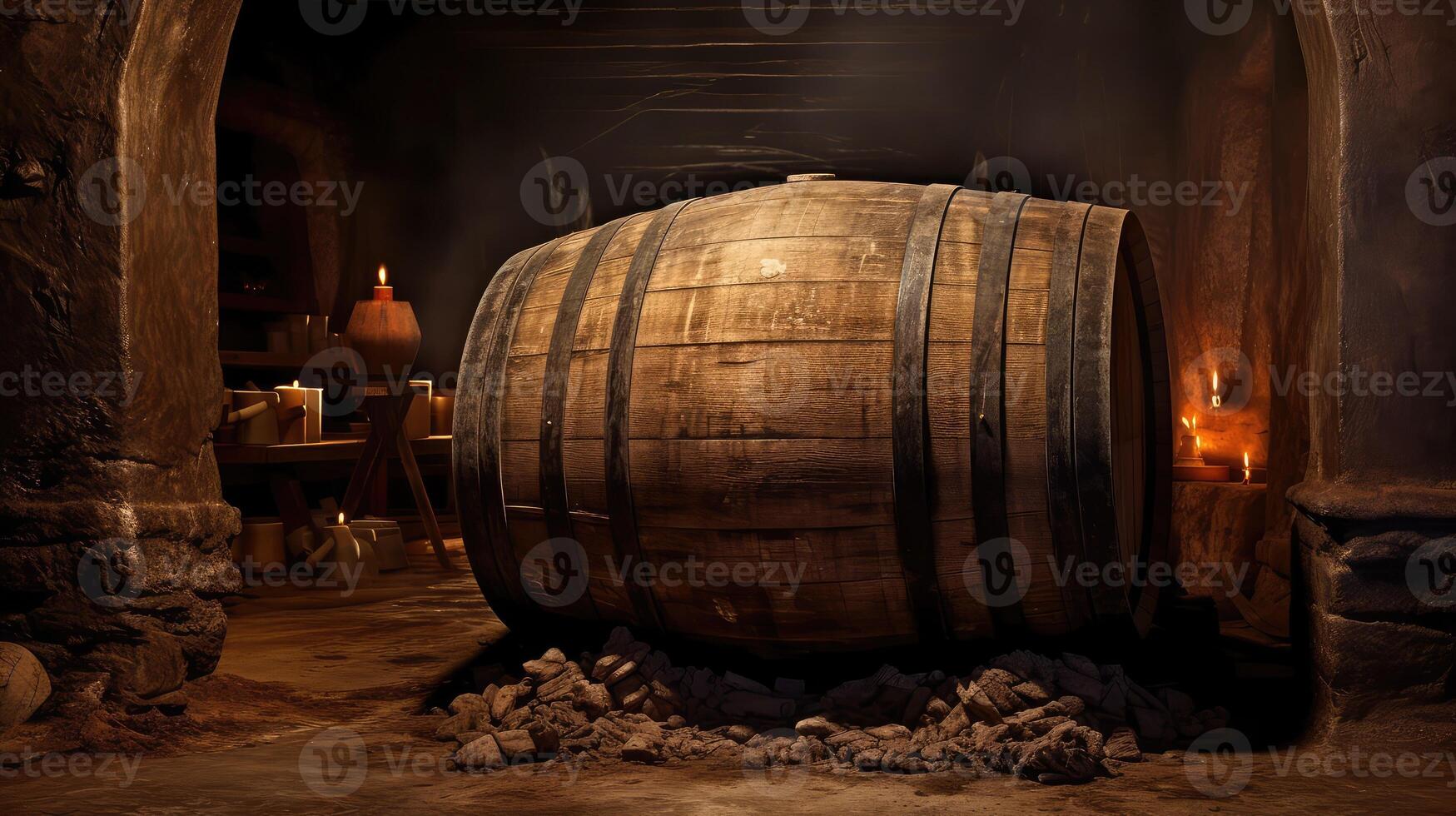 oak wine cask photo