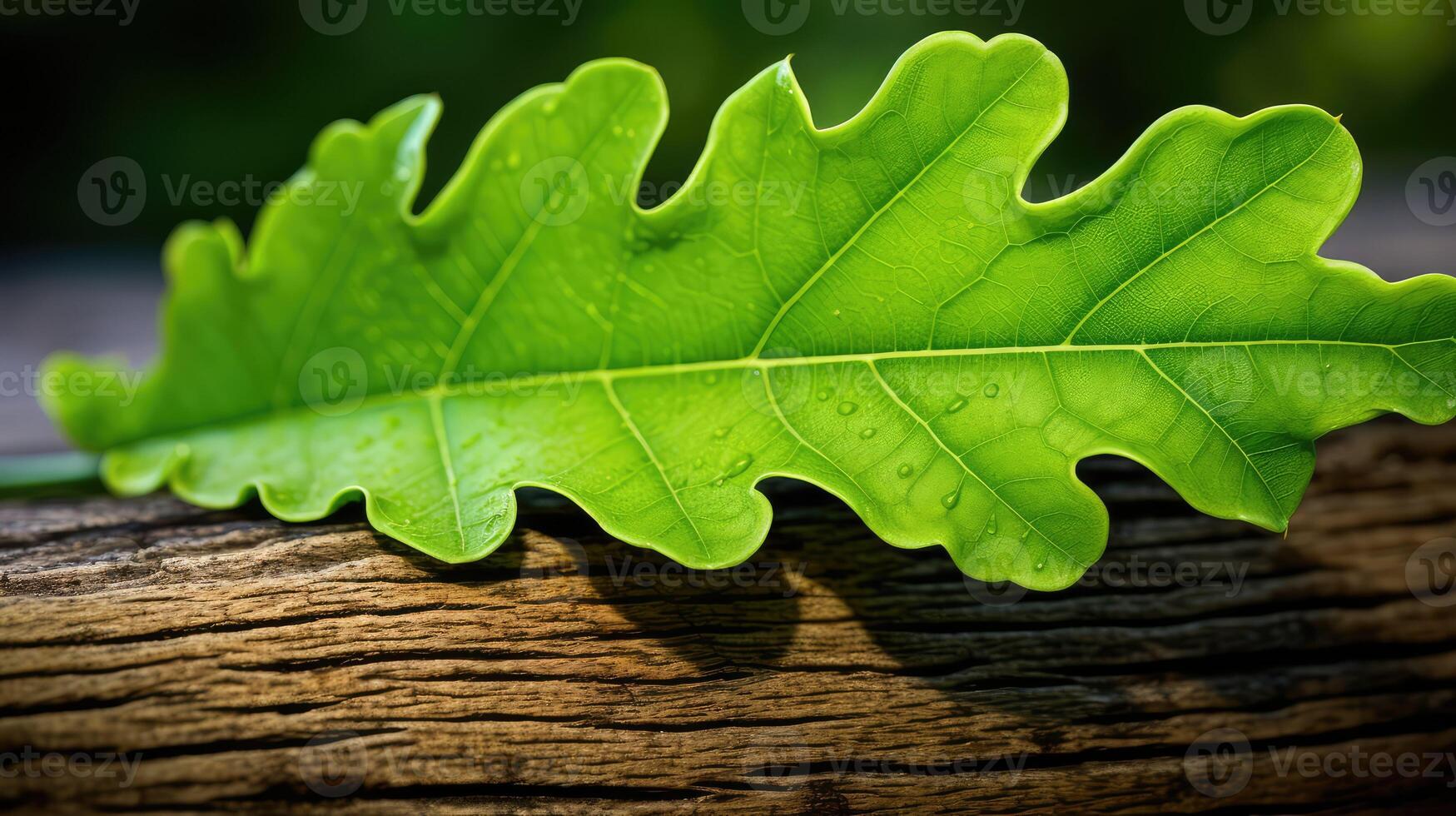 veins oak leaf photo
