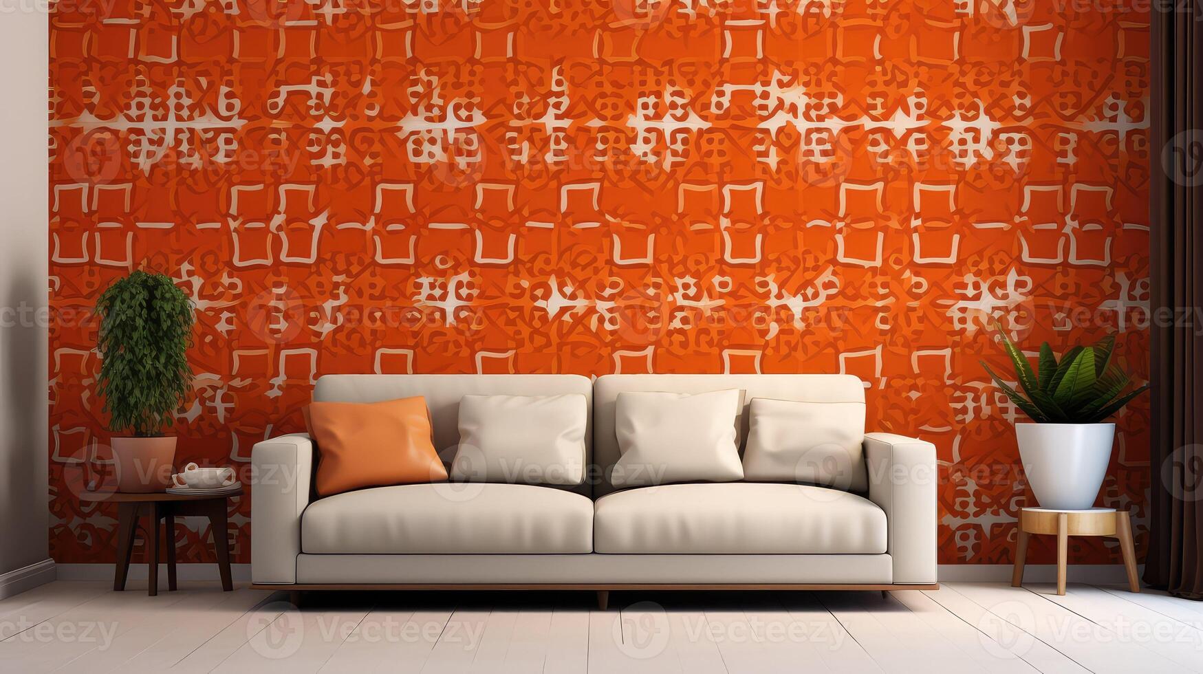 terracotta pattern orange photo