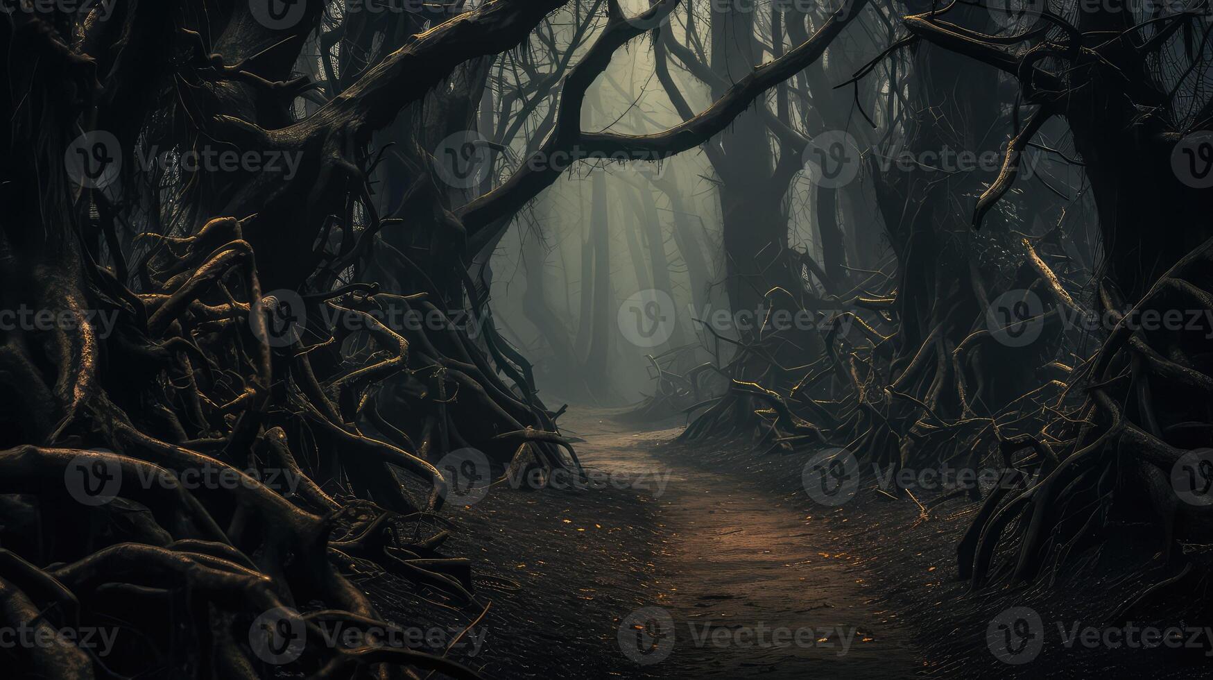 dark wood forest photo
