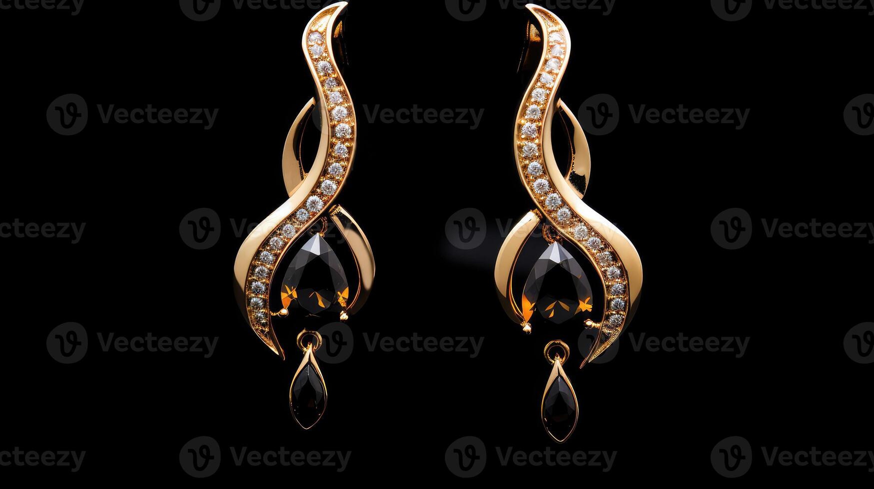 luxurious gold black background photo