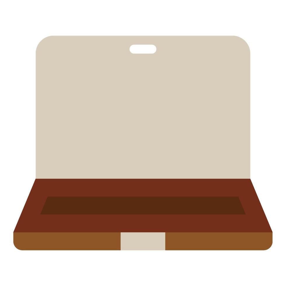 Stylish Open Laptop with Minimalist Design vector