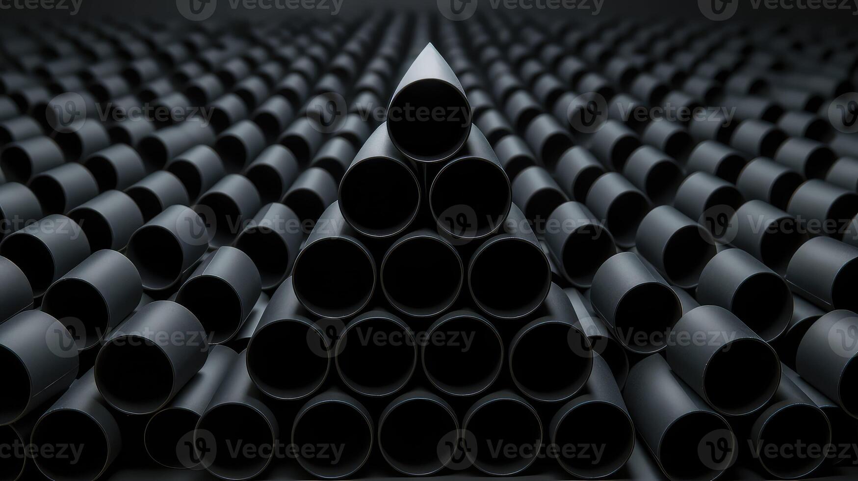 stack black paper tube photo