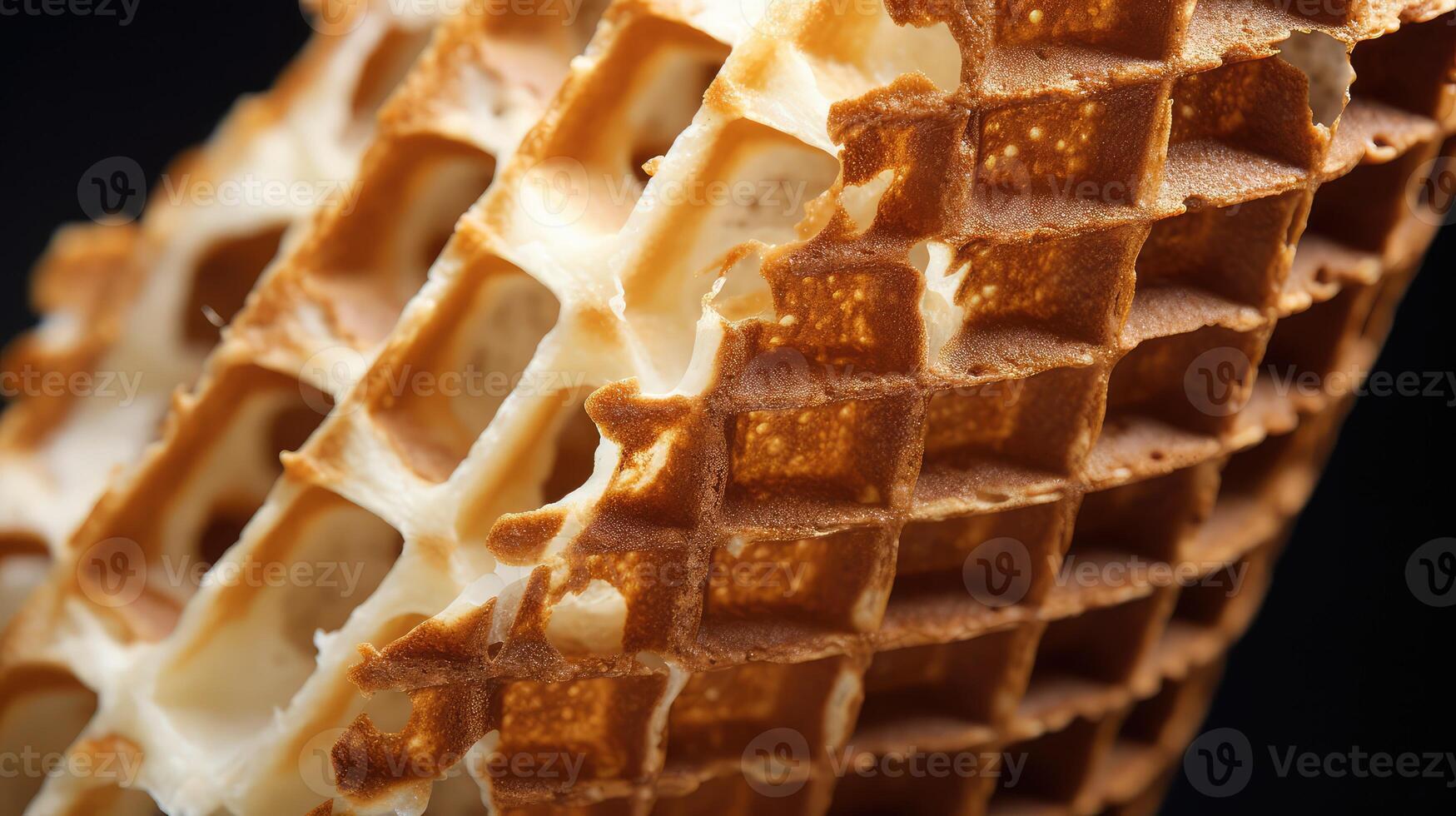 up waffle cone texture photo