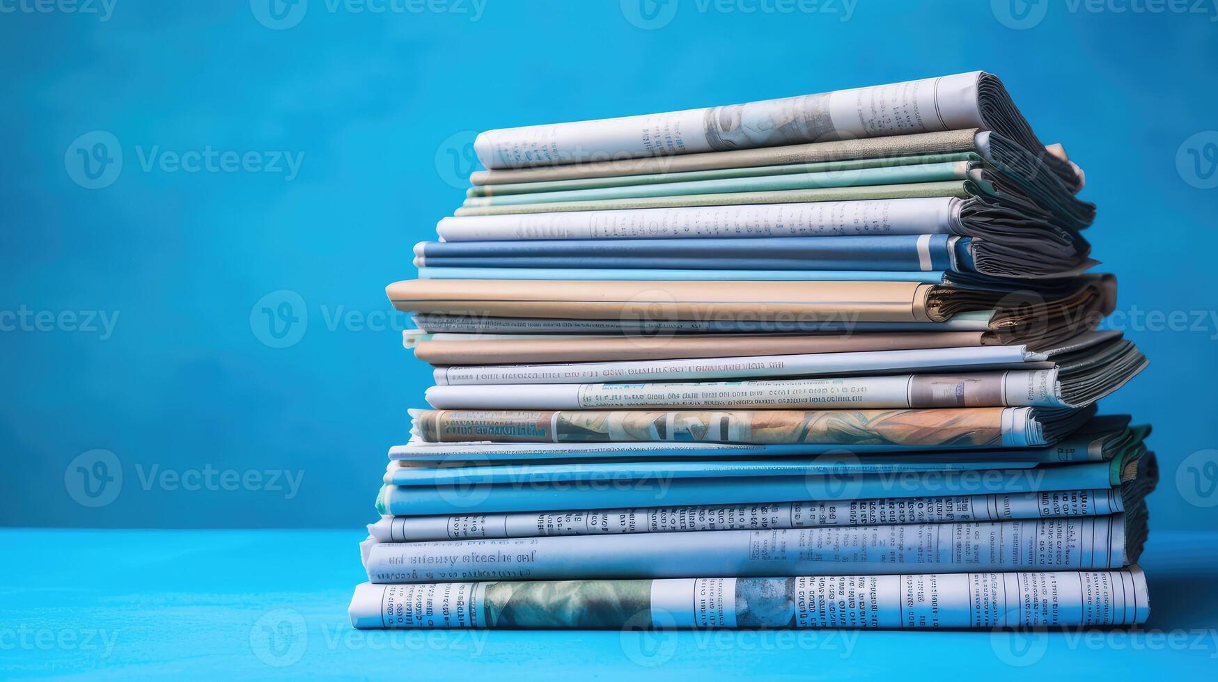 stories news blue background photo