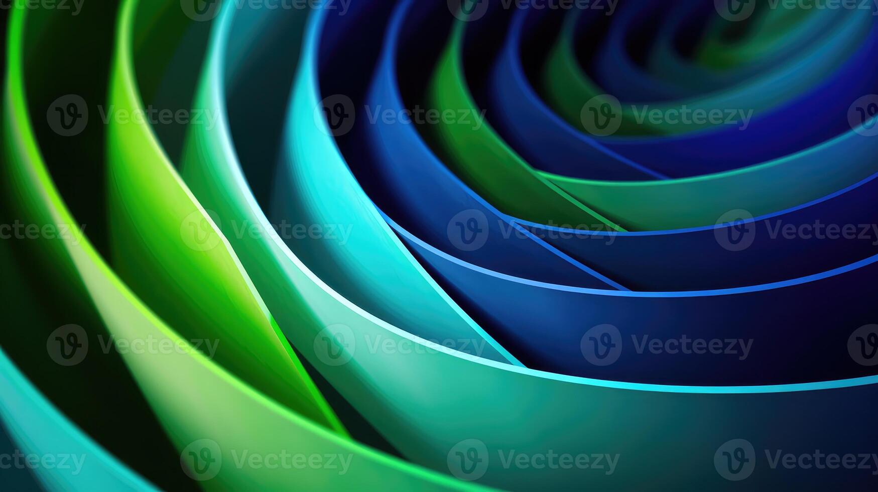 s geometric shape blue and green photo