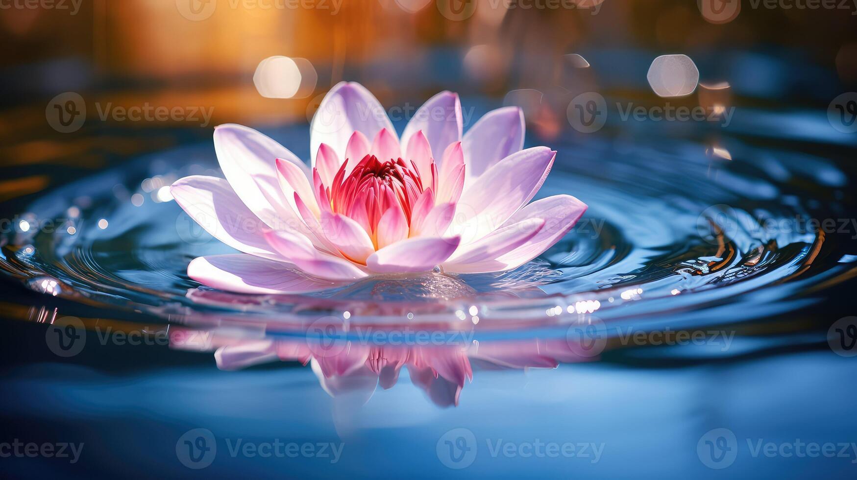 reflection drop in water photo