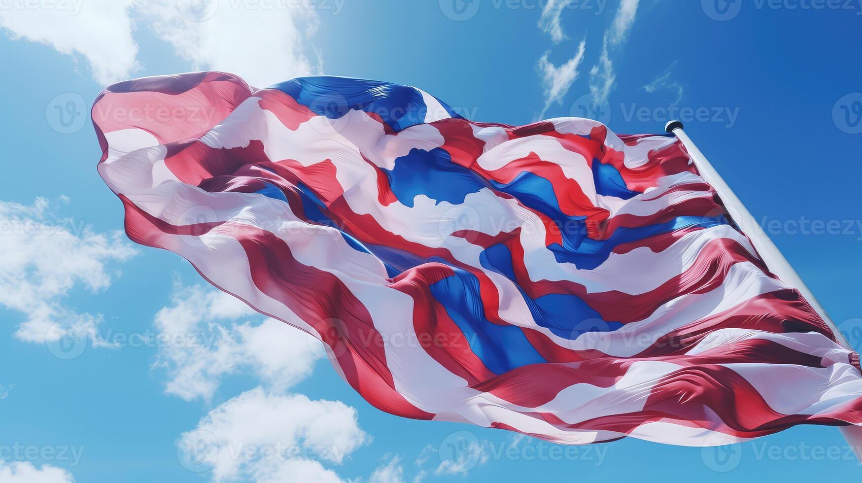 flag red white blue camo photo