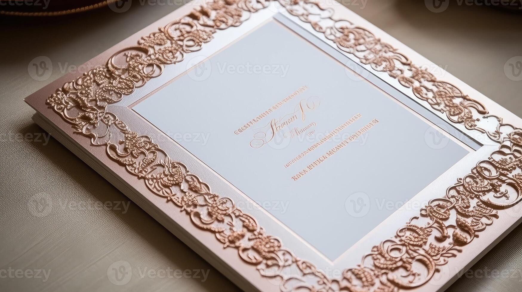 glamorous rose gold border photo