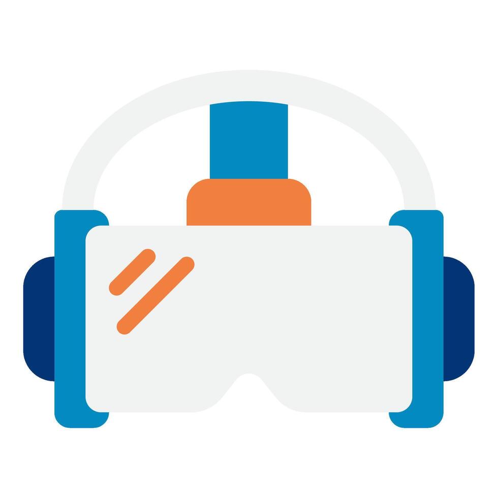 Innovative VR Headset for Immersive Experiences vector