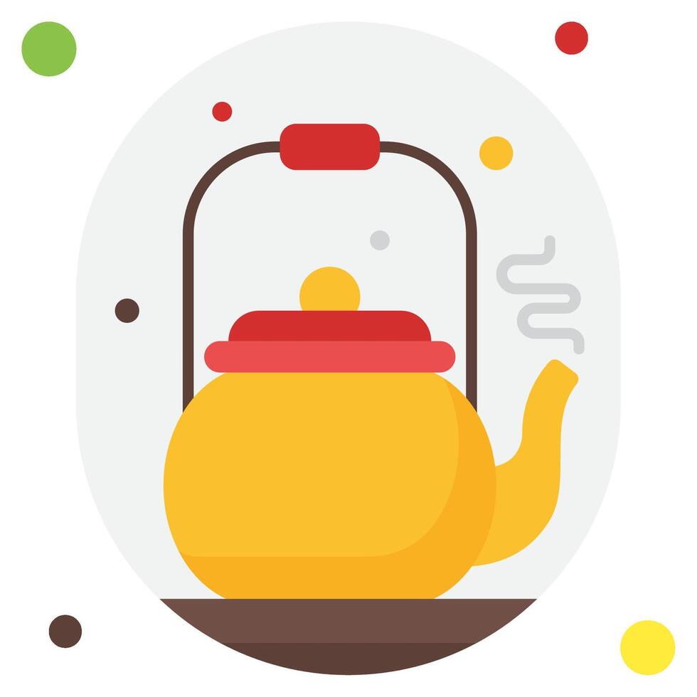 Stylish Yellow Teapot for Tea Lovers vector