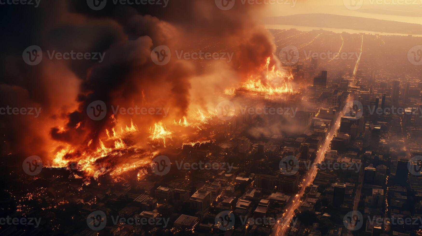 emergency cities on fire photo