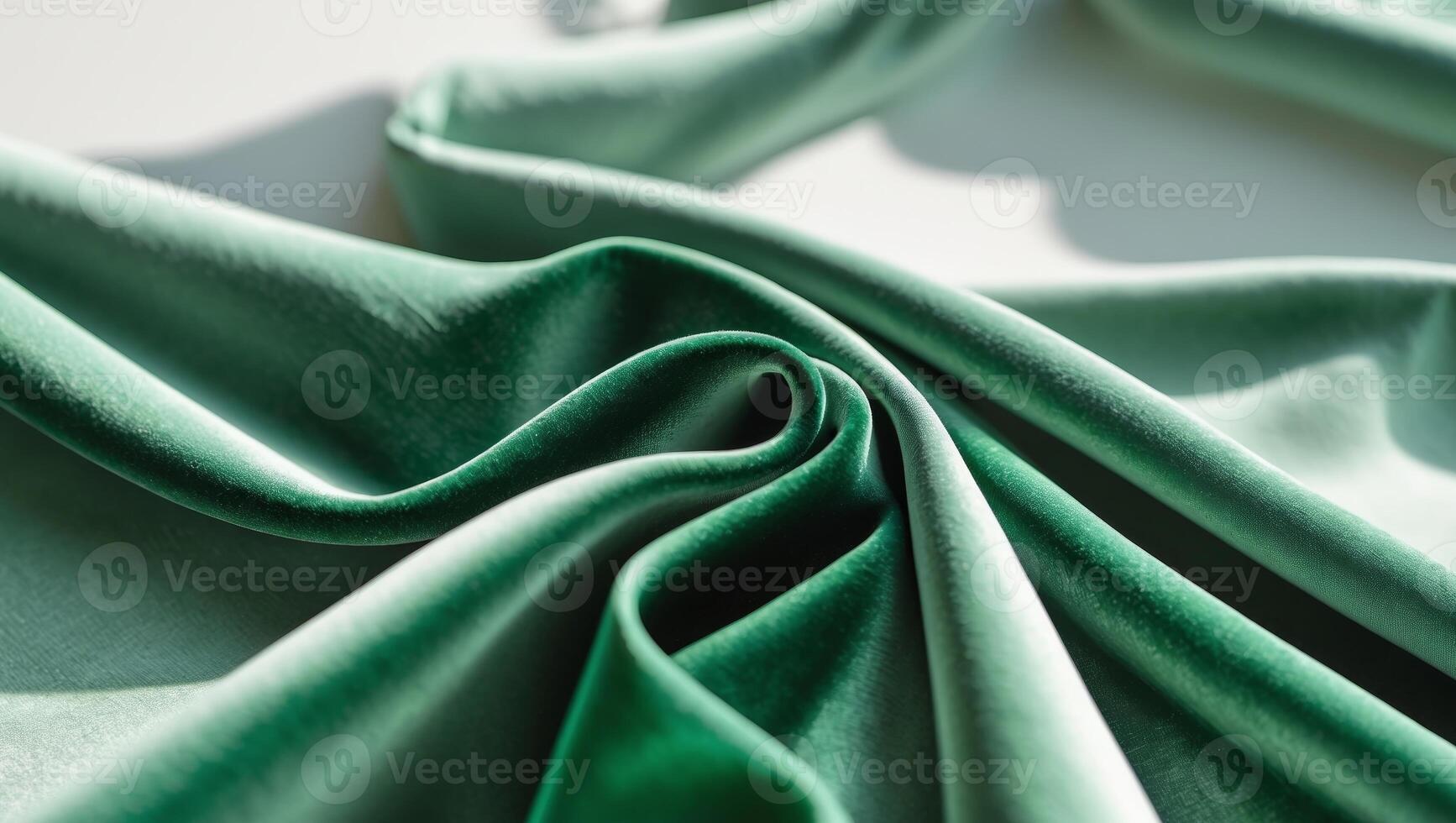 Luxurious Emerald Green Velvet Fabric Texture for Elegant Backgrounds and Sophisticated Design Projects photo