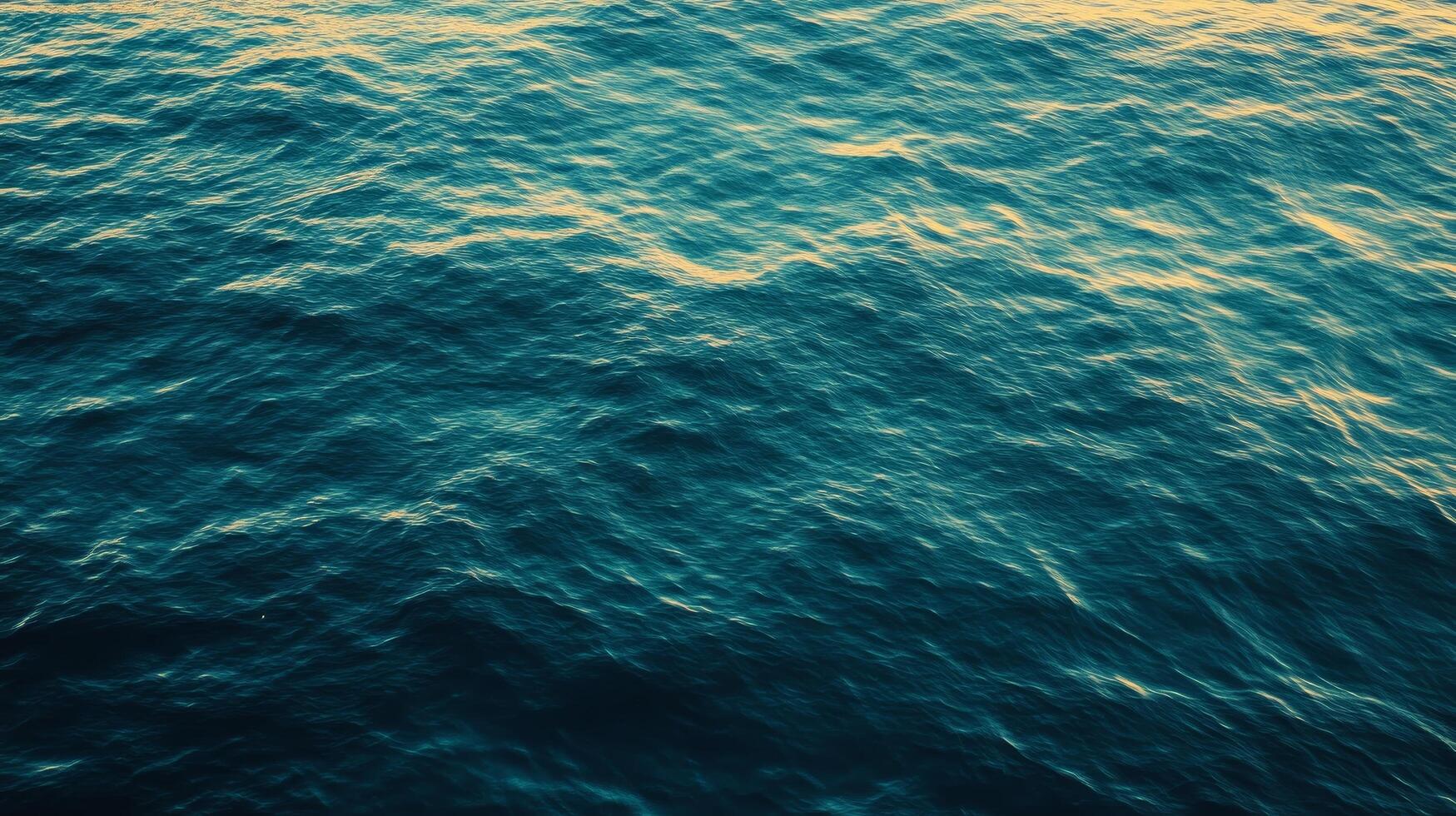Deep Teal Ocean Water Texture Serene Sea Surface Background Image photo