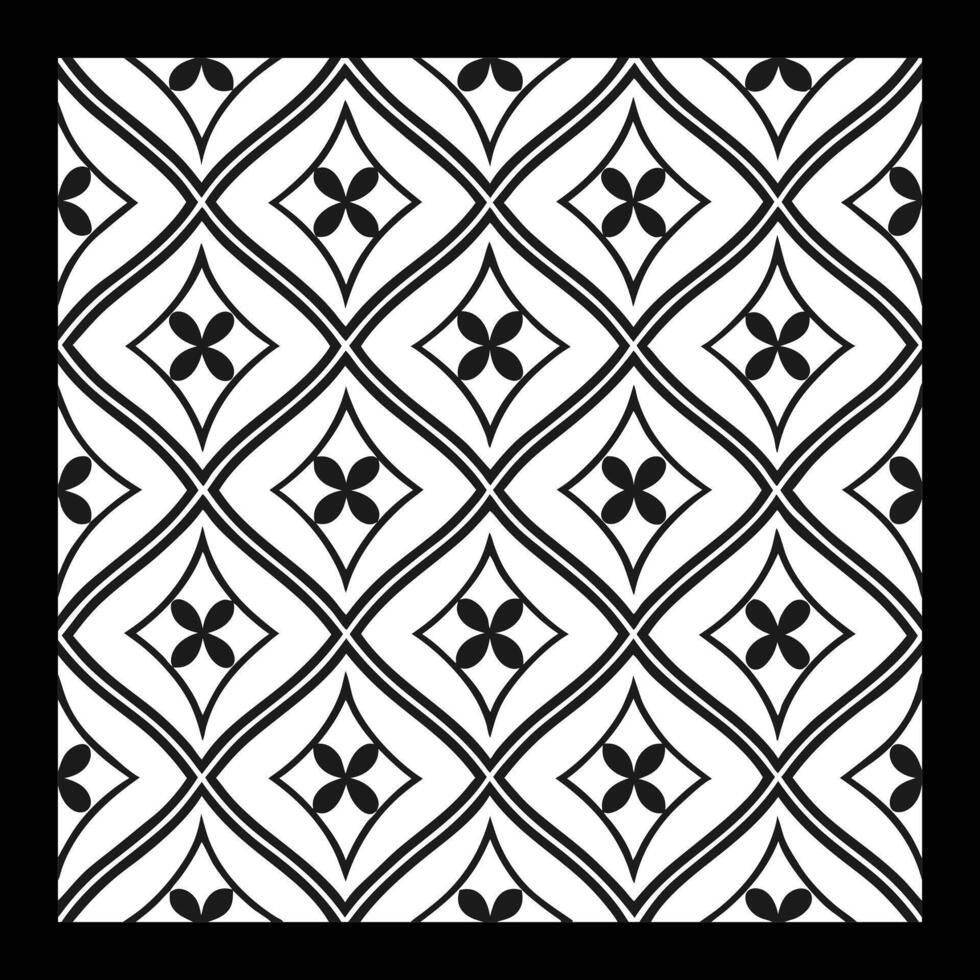 a black and white geometric pattern vector