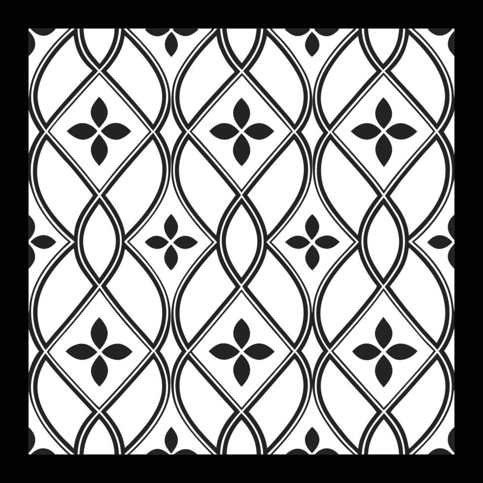 a black and white pattern with a wavy design vector