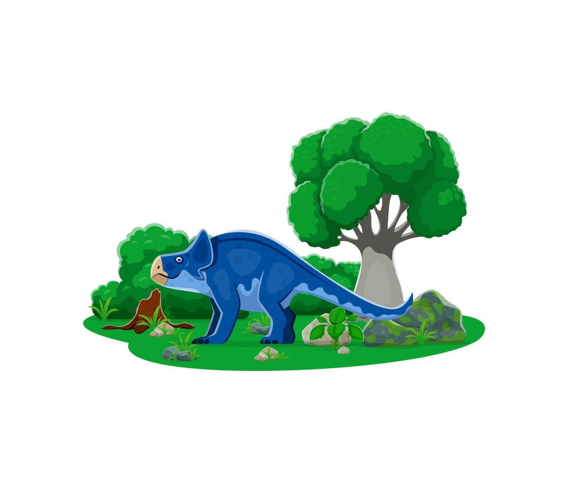 Protoceratops prehistoric dinosaur character vector