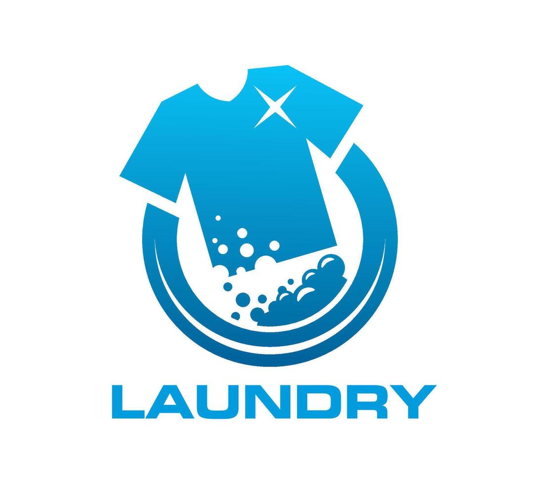 Laundry room icon, wash service graphic symbol vector