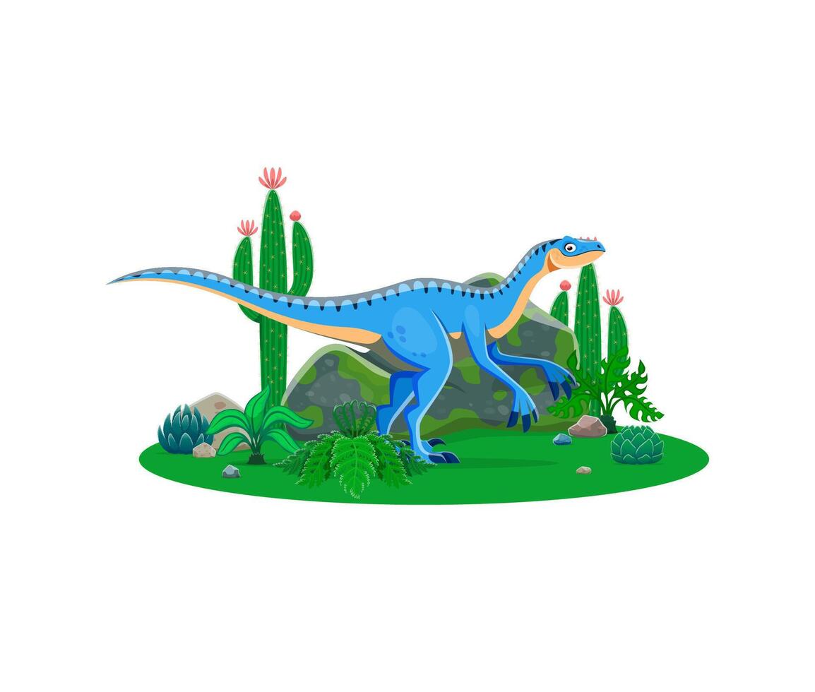 Eoraptor prehistoric dinosaur character vector