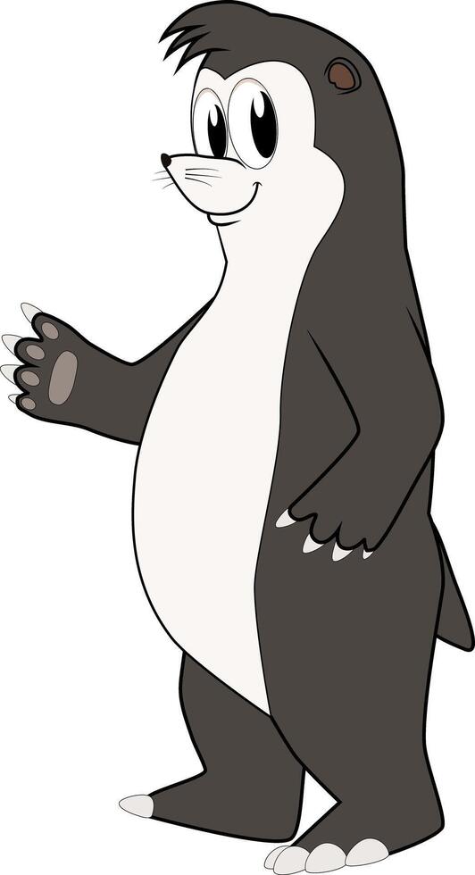 Cartoon of a funny mole vector