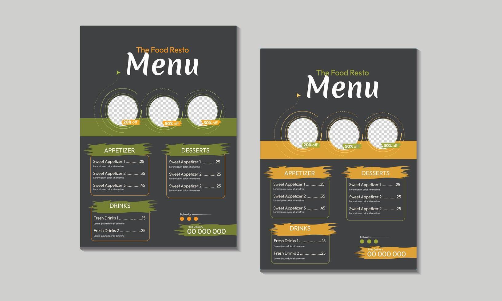 Modern restaurant flyer template for advertisement and marketing. Food menu banner and poster . Restaurant business promotion flyer template design vector
