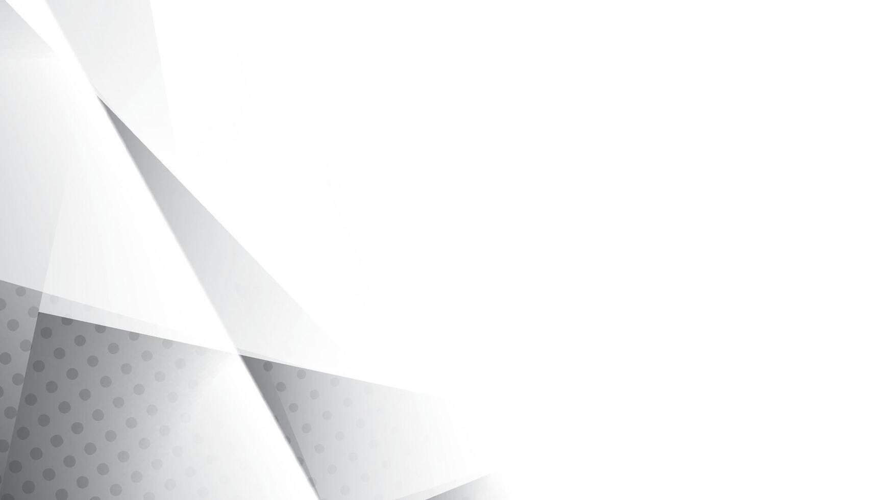Abstract white and gray color, modern design stripes background with triangle shape and dot pattern. vector
