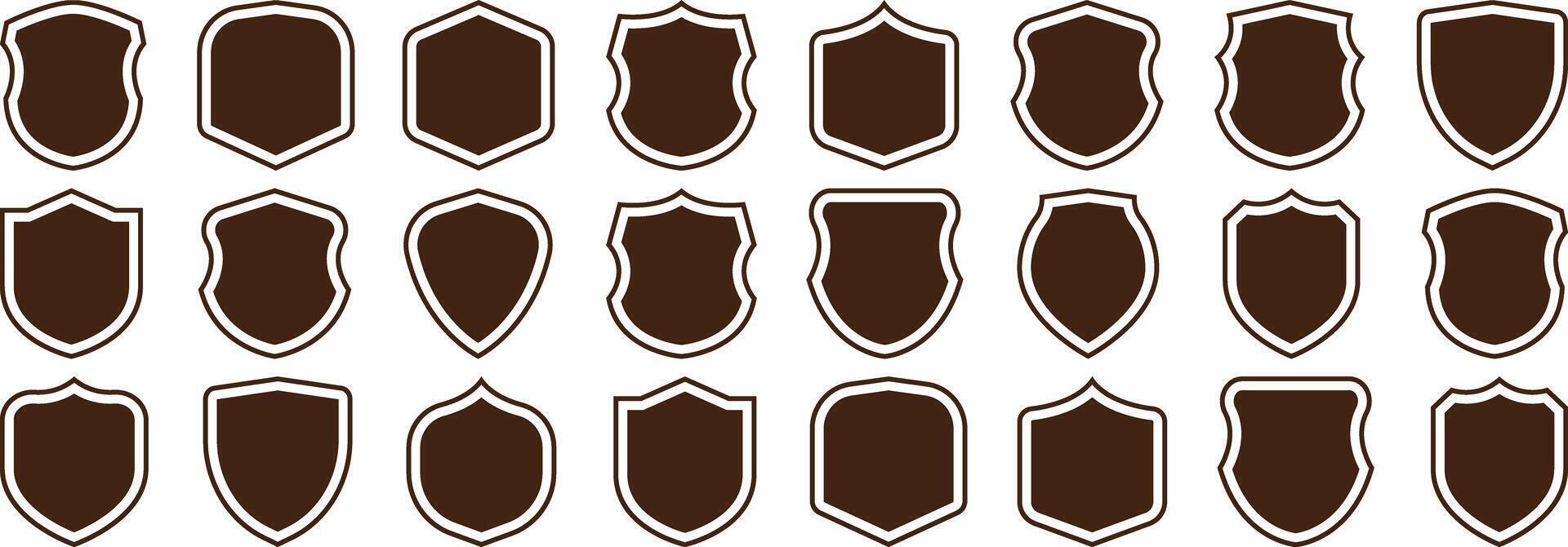 Shield icons set. Protect shield vectors. Shield vector