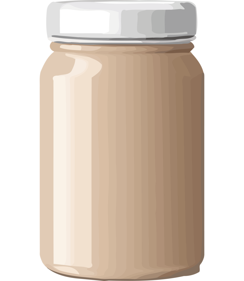 Jar of peanut butter element icon isolated png