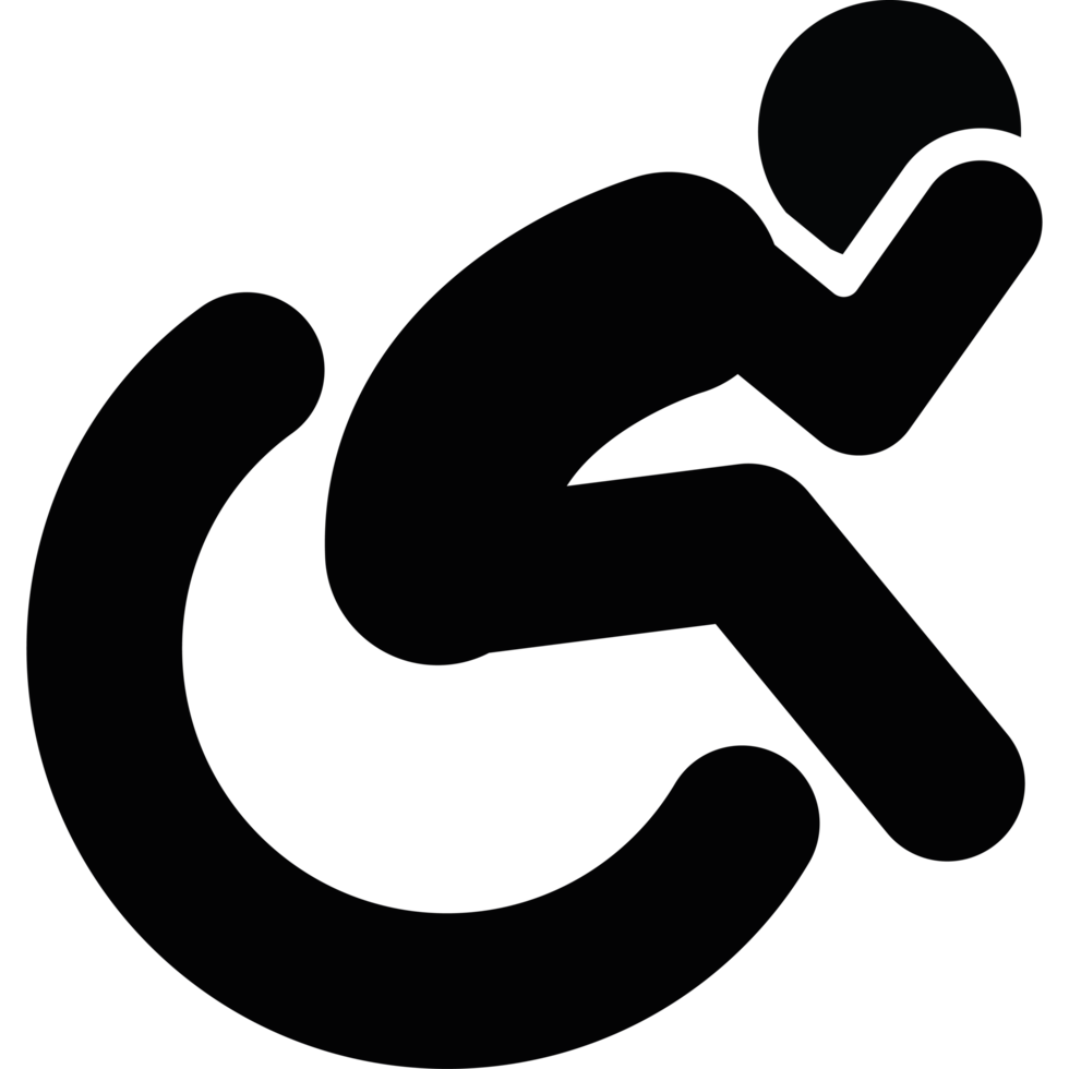 disabled figure sign element icon isolated png