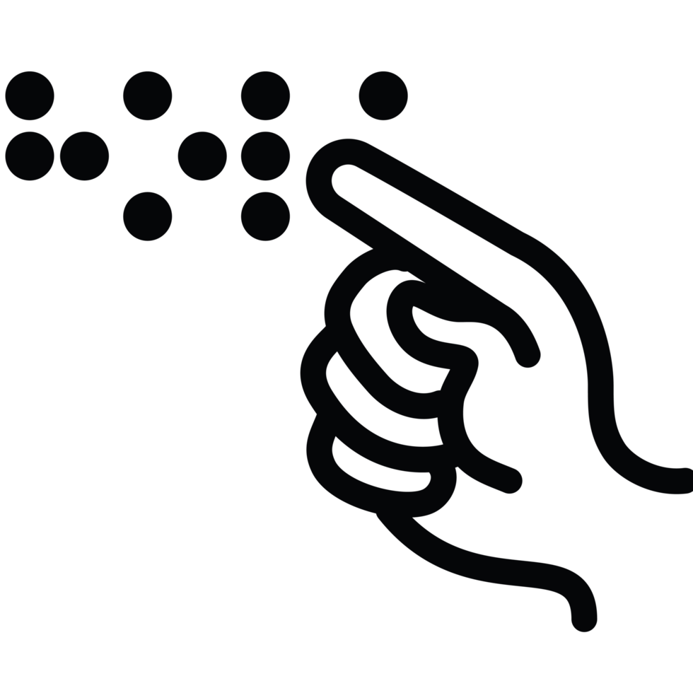 braille specialist language element icon isolated png