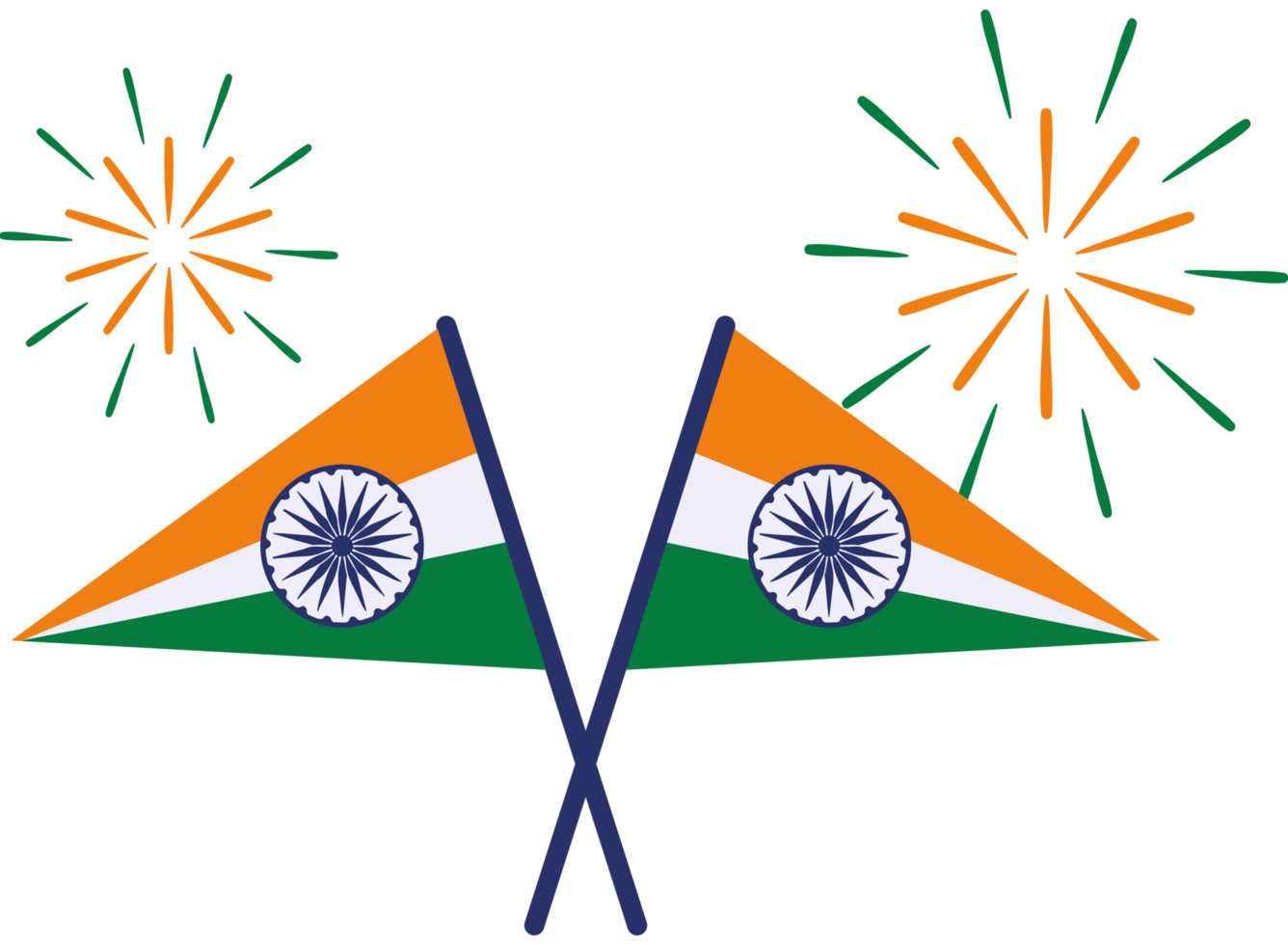 india republic day pennants element icon isolated png