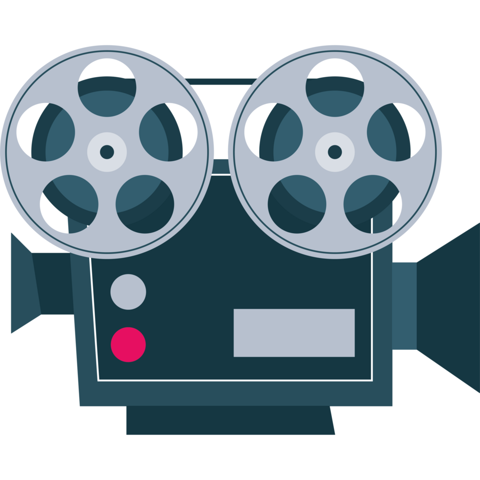Movie camera element icon isolated png
