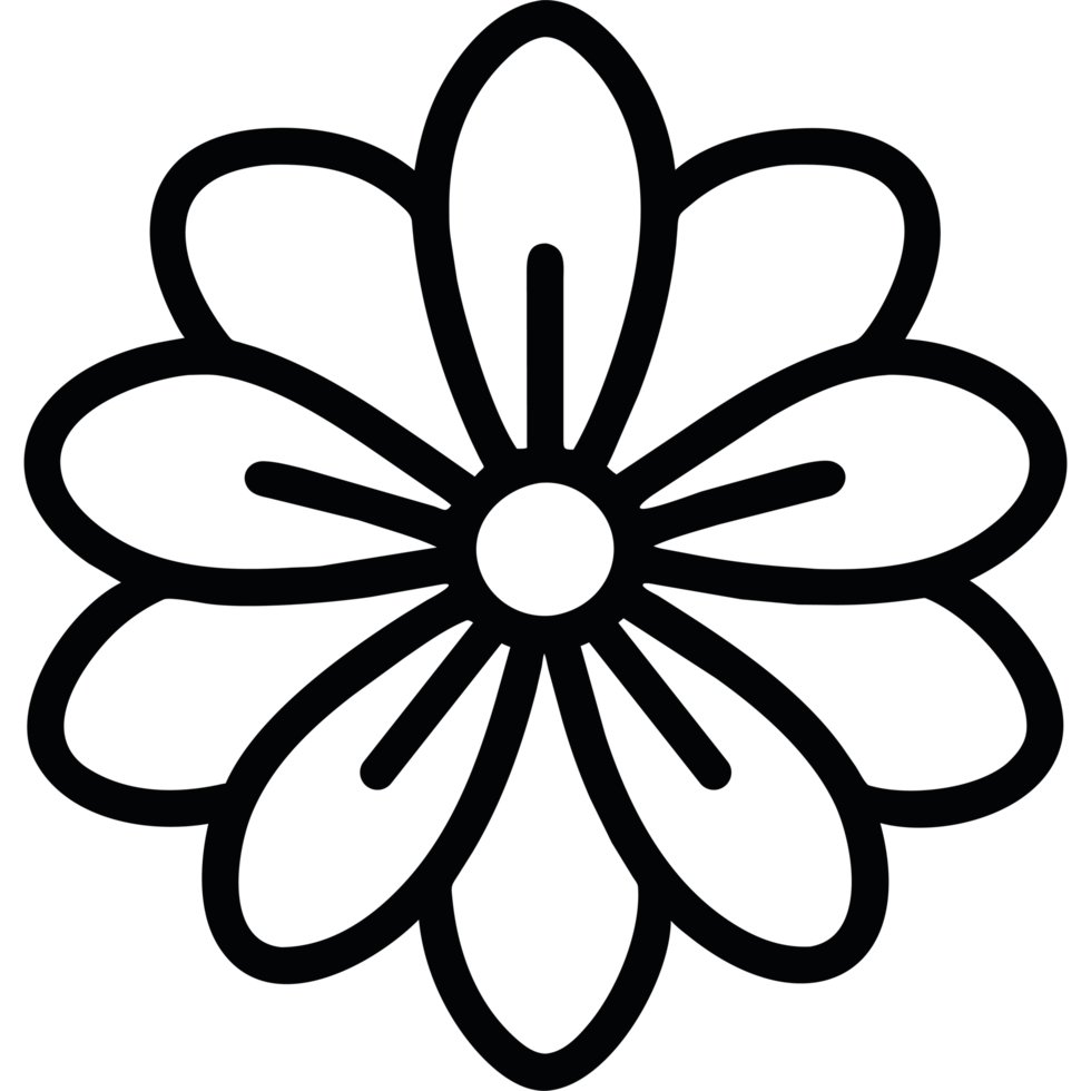 flower element icon isolated png