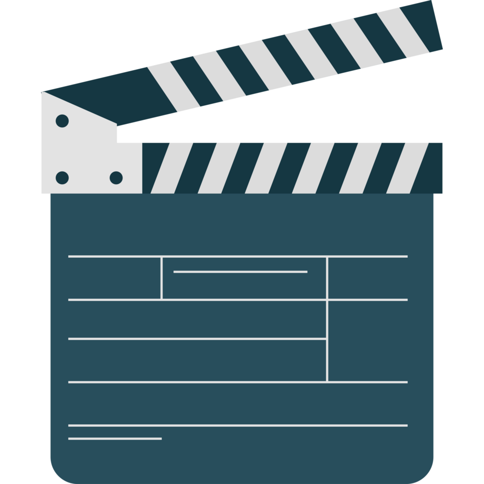 Movie clapper element icon isolated png