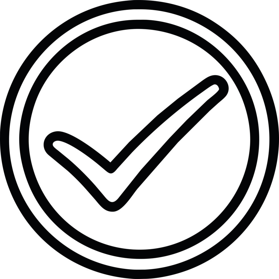 Check mark element element icon isolated png
