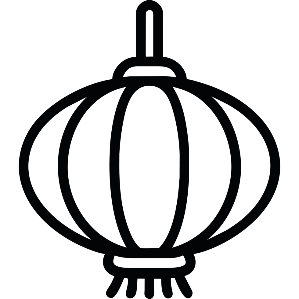 Chinese new year lantern element icon isolated png