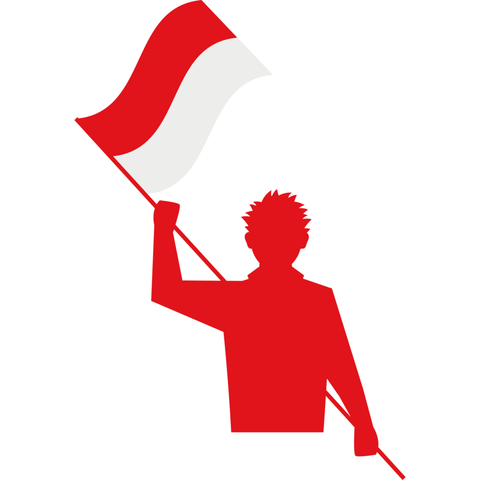 Indonesian independence day element icon isolated png