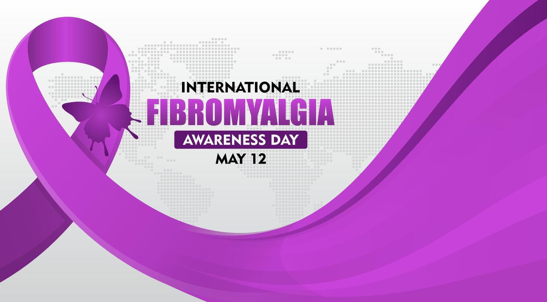 international fibromyalgia awareness day background. Suitable for background, banner, placard, card and poster design templates vector