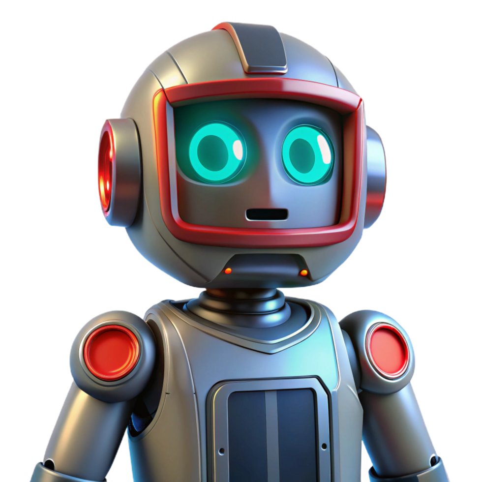 Friendly Robot Futuristic Design, Advanced Technology, AI Capabilities png