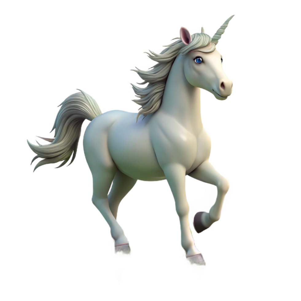 3D Unicorn Illustration Magical Creature png