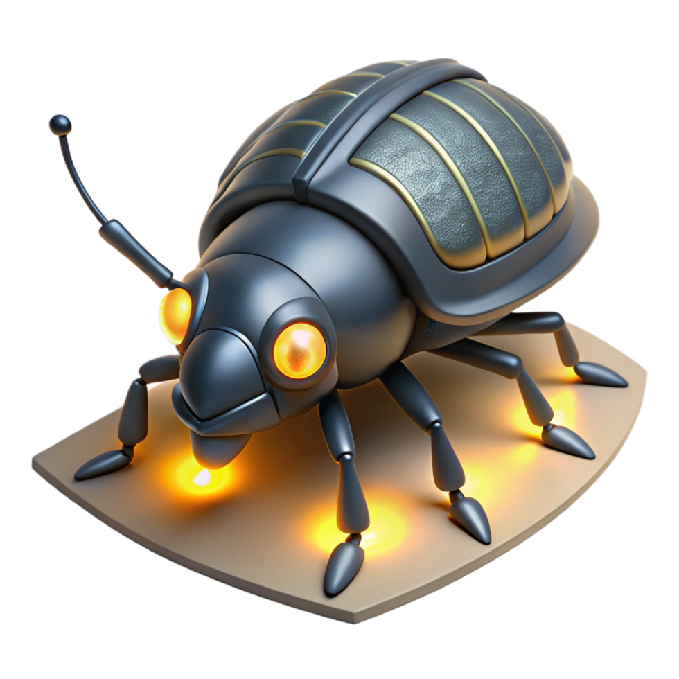3D Render of a Futuristic Beetle png