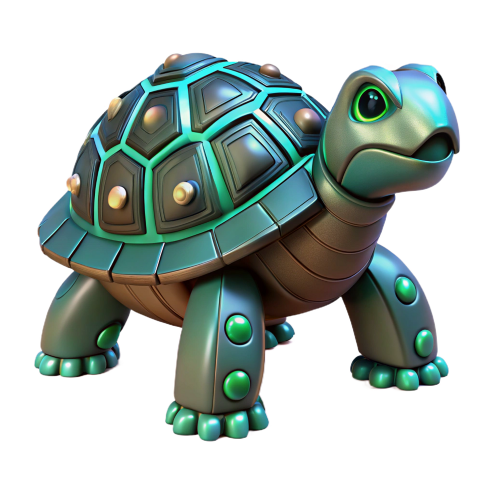3D Render of a Robotic Turtle png