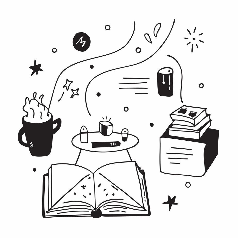 Pride Poetry and Coffee Night concept as A cozy evening of poetry readings and discussions at a local cafe themed around LGBTQ experiences and stories in Photo Stock Concept Clear Set 2 vector
